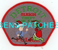 MICHIGAN,DETROIT POLICE FANTASY PATCH CHRISTMAS 1